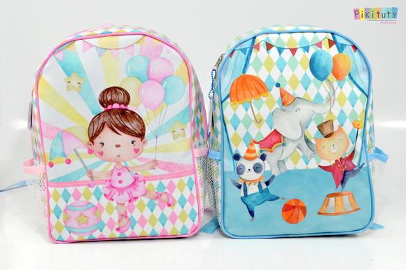 20 Mochilas Luxo - Circo Rosa