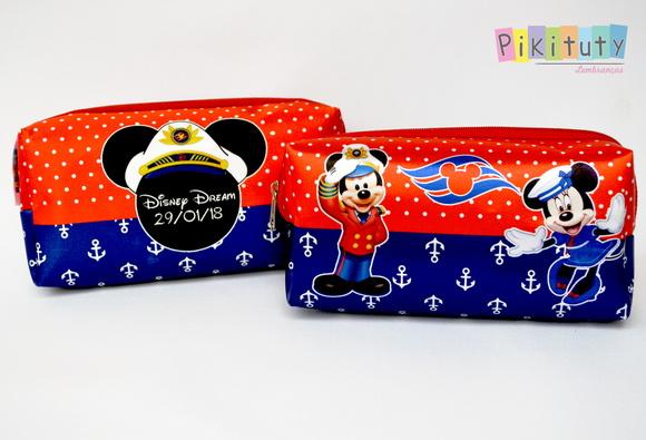 20 Necessaires / Estojo Minnie e Mickey Marinheiro