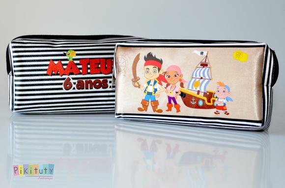 20 Necessaires / Estojo Jake e os Piratas da Terra do Nunca