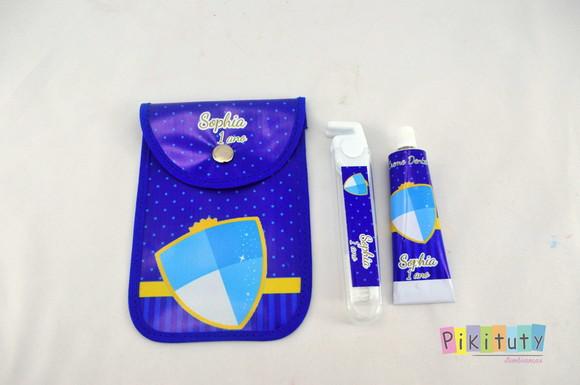 20 Unidades - Kit Dental c/ Porta Escova Príncipe