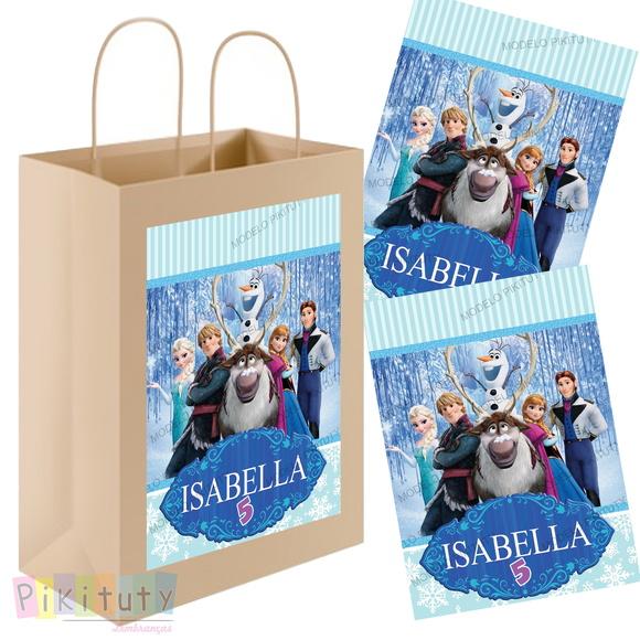 Adesivo Sacola Kraft Frozen