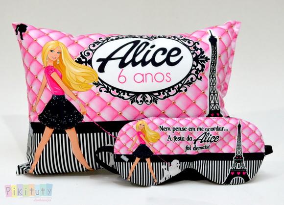 Almofada + Máscara de dormir - Barbie