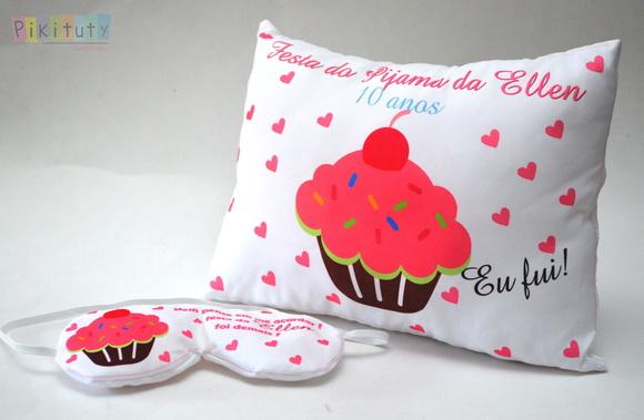 Almofada + Máscara de dormir CupCake