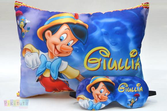 Almofada + Máscara de dormir Pinóquio