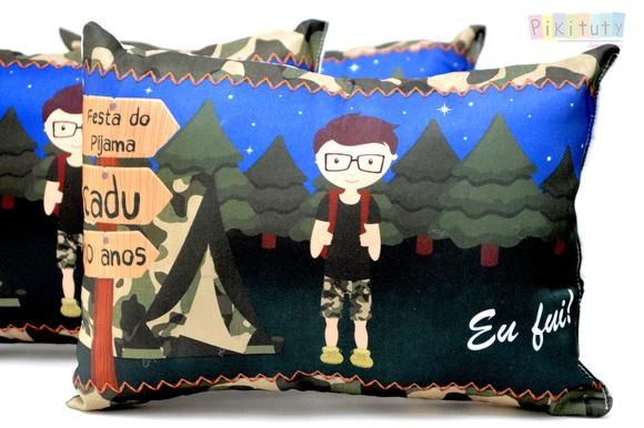 Almofada + Máscara de dormir-Acampamento