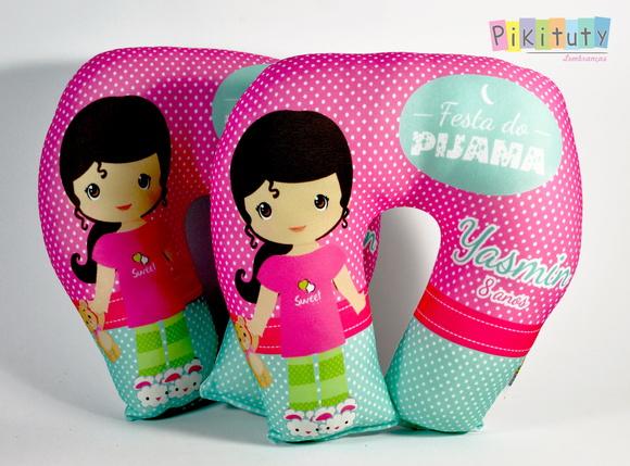 Almofada de Pescoço Menina de Pijama