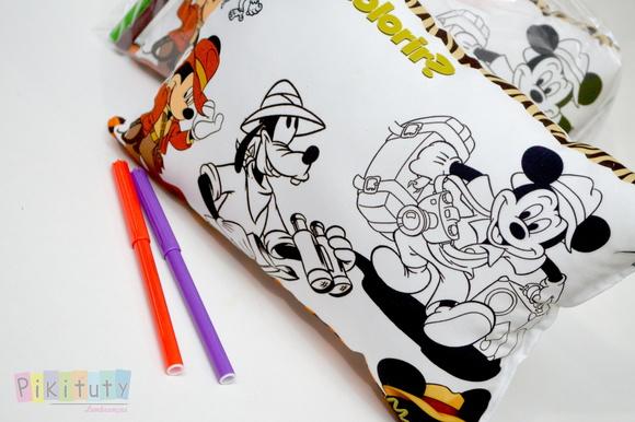 Almofada p/ Colorir Mickey Safari