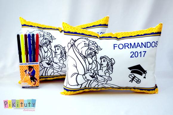 Almofada para Colorir c/6 canetinhas