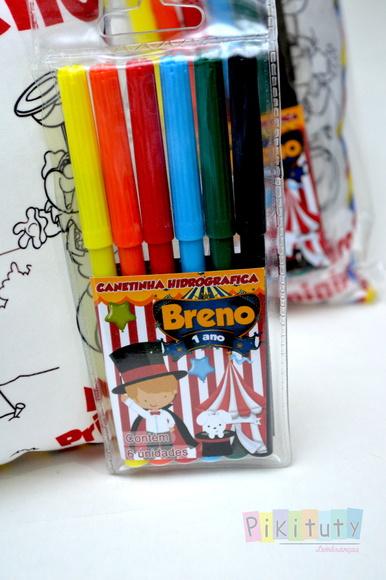 Almofada para Colorir c/6 canetinhas