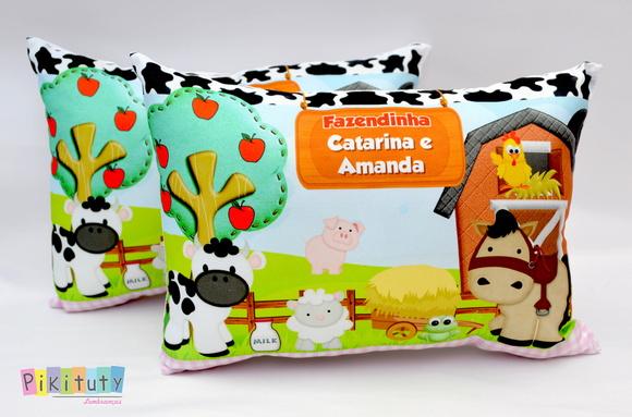 Almofada personalizada Fazendinha