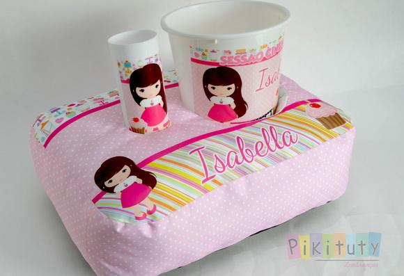 Almofada Porta Pipoca - Cupcake