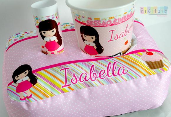 Almofada Porta Pipoca - Cupcake