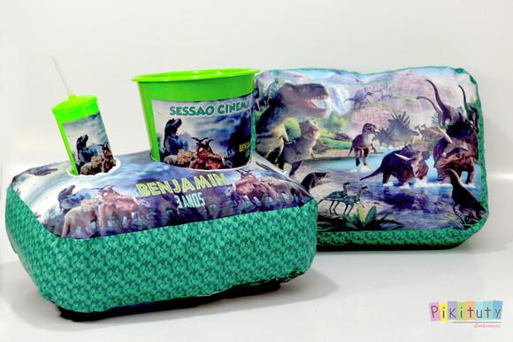 Almofada Porta Pipoca - Dinossauros