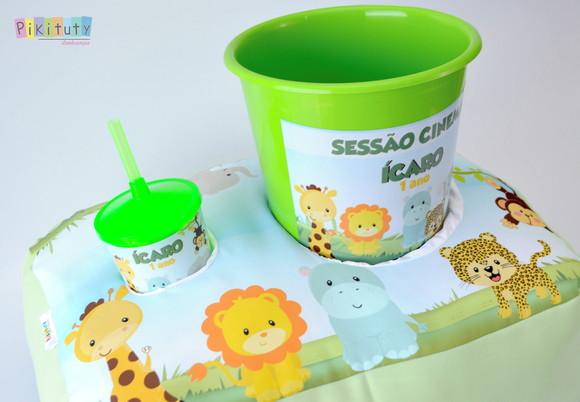 Almofada Porta Pipoca - Safari