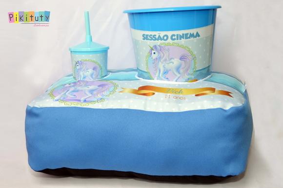 Almofada Porta Pipoca - Unicórnio
