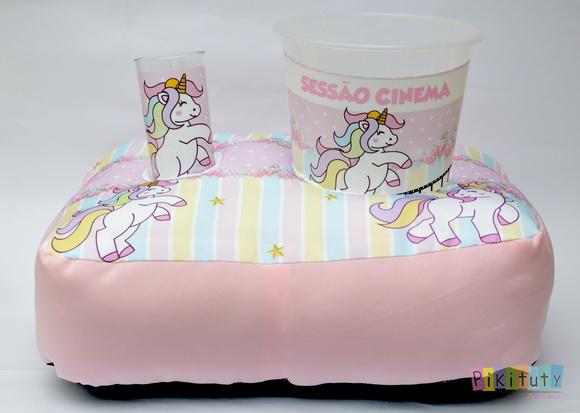 Almofada Porta Pipoca - Unicórnio