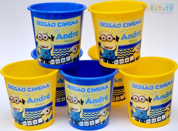 Balde de Pipoca 1 litro - Minions