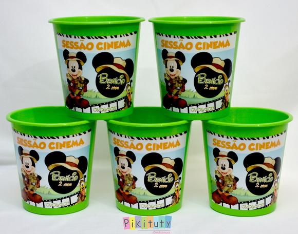 Balde de Pipoca 1 litro - Mickey Safari