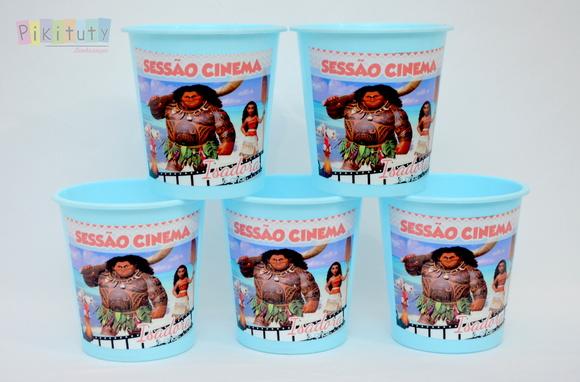 Balde de Pipoca 1 litro - Moana