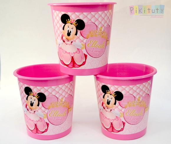 Balde de Pipoca 1 litro Minnie Princesa