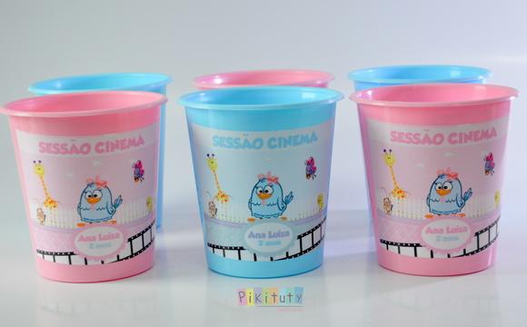 Balde de Pipoca Galinha Pintadinha