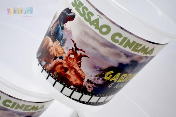 Balde De Pipoca Grande Dinossauros