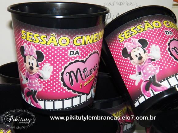 Balde De Pipoca Grande Minnie