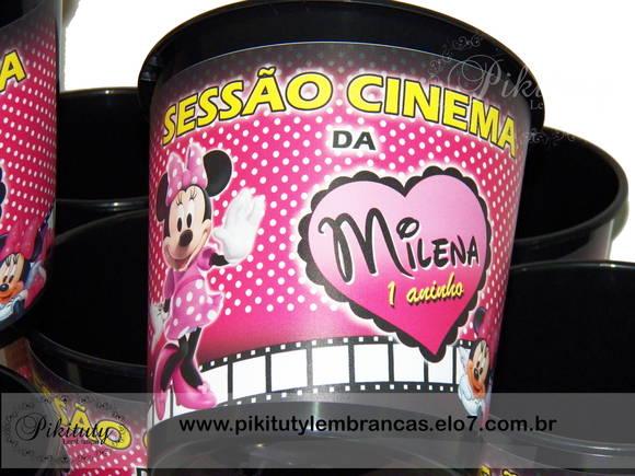 Balde De Pipoca Grande Minnie