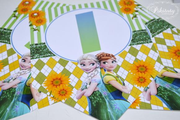 Bandeirolas Grandes Frozen Fever