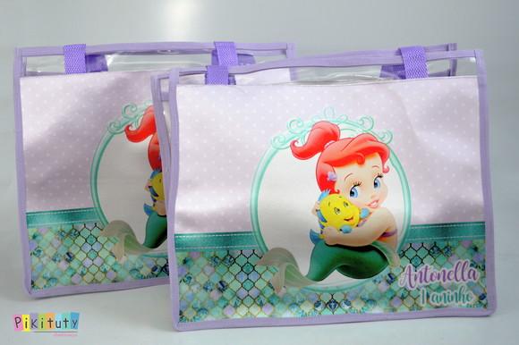 Bolsa de praia A pequena Sereia Cute