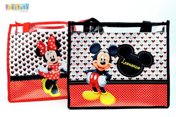 Bolsa de praia Minnie e Mickey