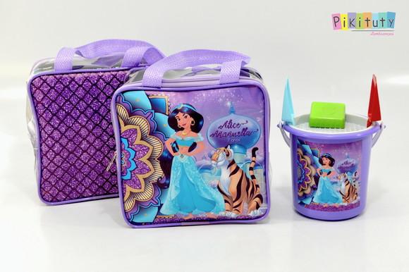 Bolsa de praia quadrada+ balde de praia Jasmine