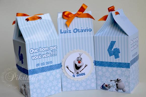 Caixa de Leite - Olaf Frozen