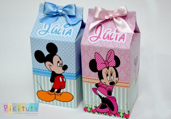 Caixa de Leite - Mickey e Minnie