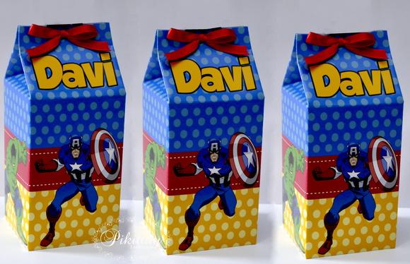 Caixa de Leite - Vingadores
