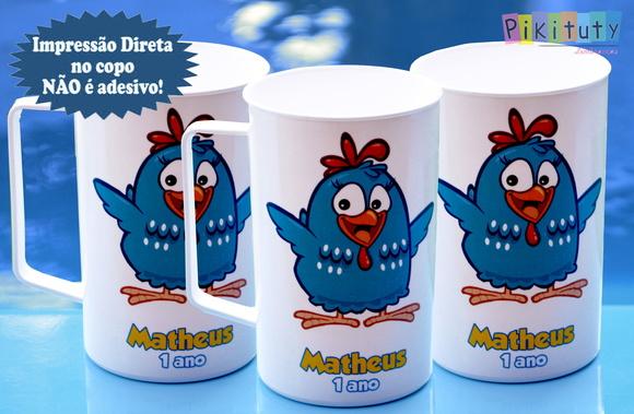 Caneca c/ alça Galinha Pintadinha