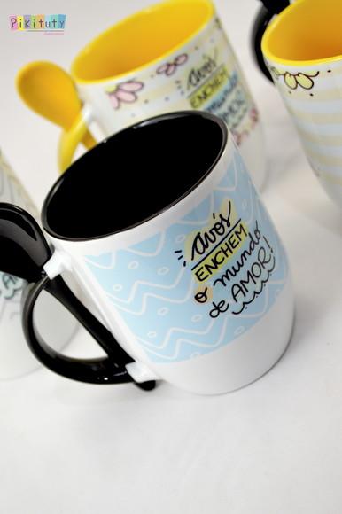 Caneca com colher - Dia dos Avós
