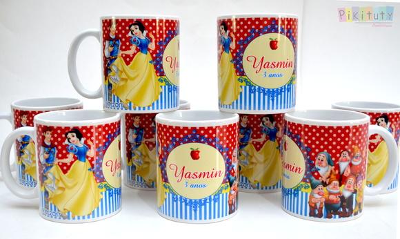 Caneca De Porcelana Branca De Neve