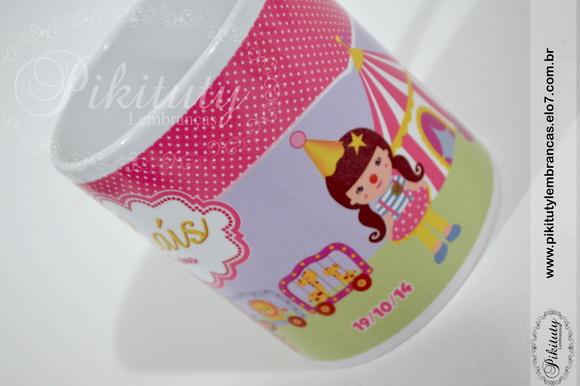 Caneca De Porcelana Circo Menina
