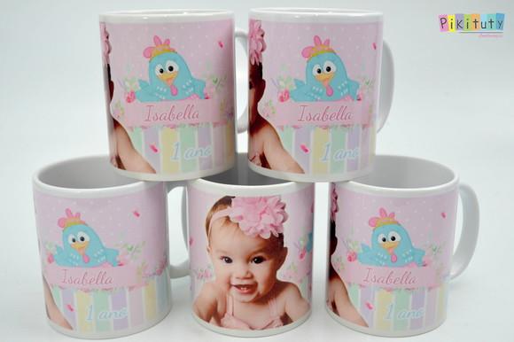 Caneca De Porcelana Galinha Pintadinha Candy