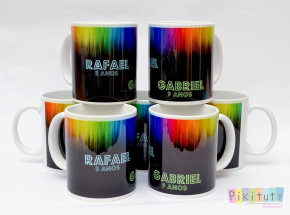 Caneca De Porcelana Glow Party