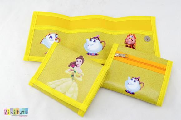 Carteira infantil A Bela e a Fera