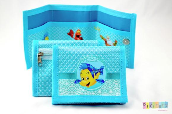 Carteira infantil Ariel A pequena sereia