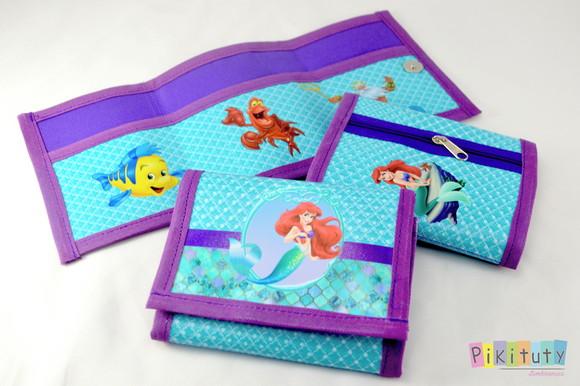 Carteira infantil Ariel A pequena sereia