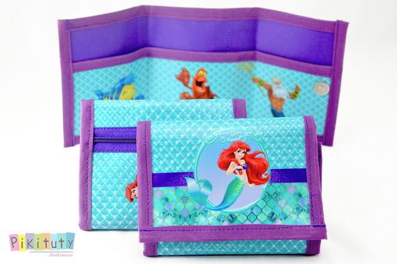 Carteira infantil Ariel A pequena sereia