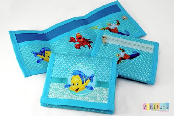 Carteira infantil Ariel A pequena sereia