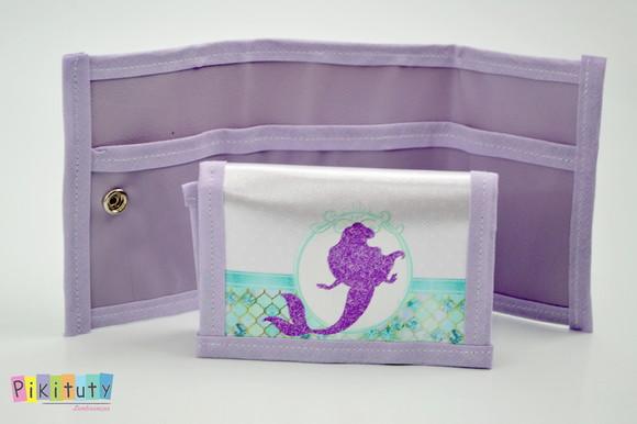 Carteira infantil Ariel A pequena sereia