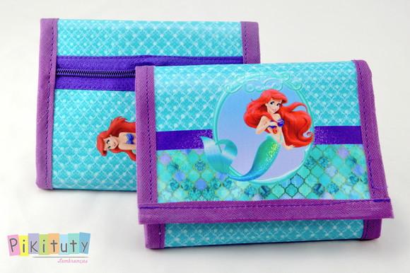 Carteira infantil Ariel A pequena sereia
