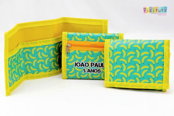 Carteira infantil Bananas