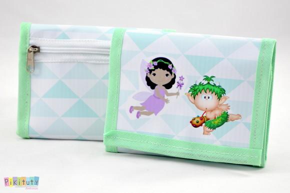Carteira infantil Fadas e Duendes